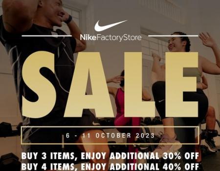 Nike Factory Store Sale at Johor Premium Outlets (6 Oct 2023 - 11 Oct 2023)