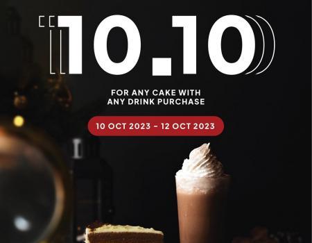 San Francisco Coffee 10.10 Sale: RM10.10 for Any Cake (10 Oct 2023 - 12 Oct 2023)