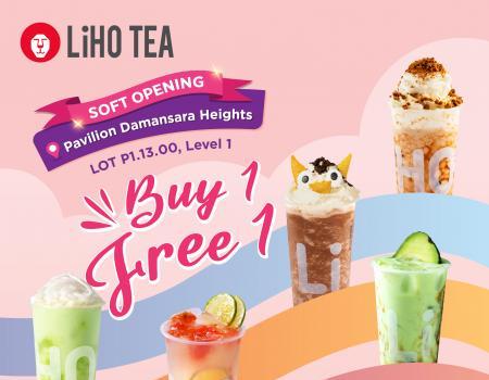 Liho Tea Pavilion Damansara Heights Soft Opening Promotion: Buy 1 Get 1 FREE (valid until 30 Nov 2023)