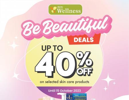 AEON Wellness Skincare Products Promotion Up To 40% OFF (valid until 15 Oct 2023)