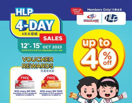 Health Lane HLP Products 4-Day Sales (12 Oct 2023 - 15 Oct 2023)