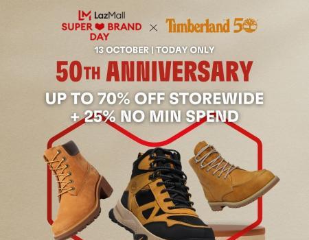 Timberland Lazada Super Brand Day Sale (13 Oct 2023)