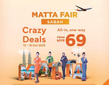 Firefly Airlines MATTA Fair Sabah Sale (13 Oct 2023 - 15 Oct 2023)