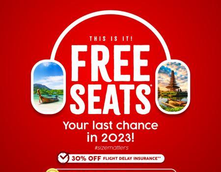 Airasia FREE Seats Sale (16 Oct 2023 - 25 Oct 2023)