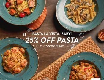 The Manhattan Fish Market World Pasta Day Promotion 25% OFF Pasta (23 Oct 2023 - 27 Oct 2023)