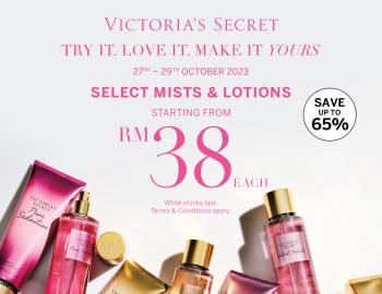 Victoria's Secret Mists & Lotions Sale at Mitsui Outlet Park (27 Oct 2023 - 29 Oct 2023)