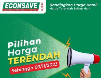 Econsave Pilihan Harga Terendah Promotion (valid until 3 November 2023)