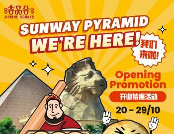 Jipinhe Scones Sunway Pyramid Opening Promotion (20 Oct 2023 - 29 Oct 2023)