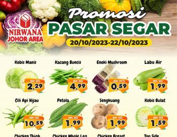 Pasaraya Nirwana Johor Fresh Items Promotion (20 Oct 2023 - 22 Oct 2023)
