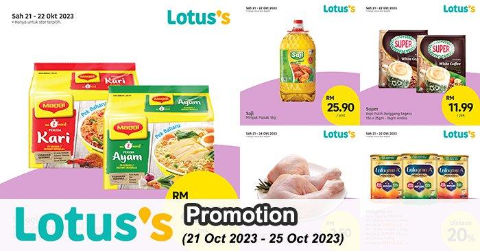 Lotus's Lebih Murah Promotion (21 Oct 2023 - 25 Oct 2023)