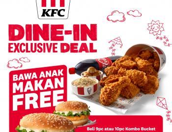 KFC Dine-In Exclusive FREE Colonel Classic Burger for Kids