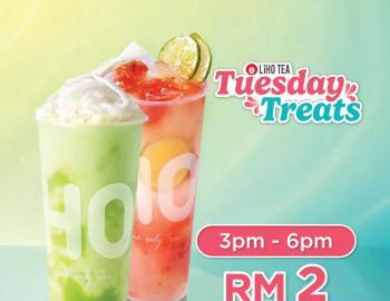 LiHO TEA Tuesday Treats: 2nd Cup for RM2 (every Tuesday)