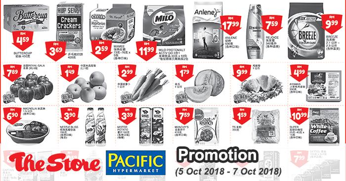 The Store and Pacific Hypermarket Promotion (5 October 2018 - 7 October 2018)