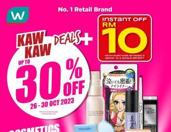Watsons Cosmetics Promotion Up To 30% OFF (26 October 2023 - 30 October 2023)