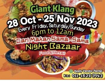 Giant Klang Cari Makan Sama-Sama Night Bazaar (every Friday, Saturday & Sunday)