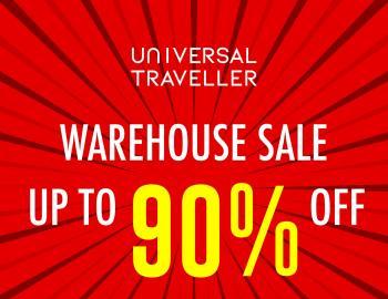 Universal Traveller Warehouse Sales Up to 90% OFF (27 Oct 2023 - 5 Nov 2023)