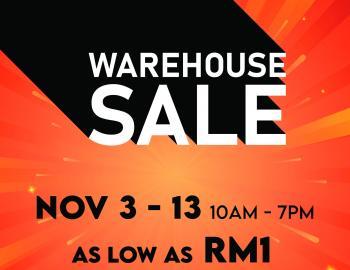 VOIR Warehouse Sale 3.0 As Low As RM1 (3 Nov 2023 - 13 Nov 2023)