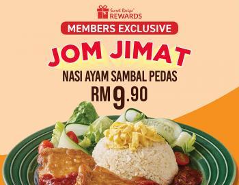 Secret Recipe Nasi Lemak Sambal Pedas for RM9.90 Promotion for SR Rewards Member