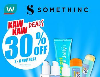 Watsons Somethinc Skincare Sale 30% OFF Brandwide (2 November 2023 - 6 November 2023)