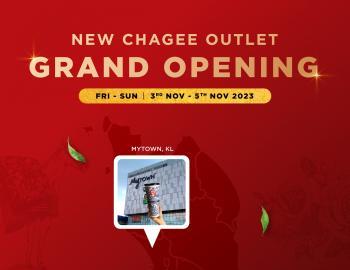CHAGEE MyTown Grand Opening Today! Get Ready for Big Big Cup and Tear & Win!
