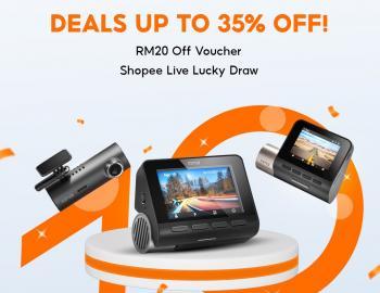 Shopee 70mai Amazing Deals Up To 35% OFF + RM20 OFF Voucher + Shopee Live Lucky Draw