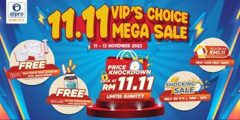 Alpro One Click 11.11 VIP Choice Mega Sale from 11 Nov 2023 until 13 Nov 2023