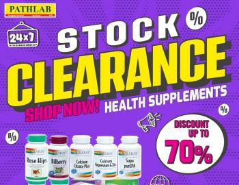 Pathlab Stock Clearance Sale: Up to 70% OFF on Health Supplements