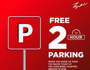 Free 2 Hours Parking at Sunway Putra Mall with TGV Movie Ticket
