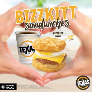 Fuel Your Morning with Texas Chicken's Flavorful Breakfast Bizzkitt Sandwiches