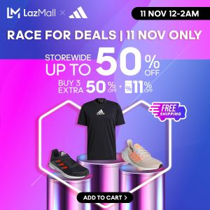 Adidas Lazada 11.11 Sale 2023: Up To 50% OFF on Adidas apparel, footwear, and accessories on 11 Nov 2023