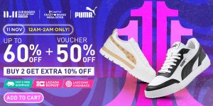 Puma Lazada 11.11 Sale 2023: Elevate Your Style with Up To 60% OFF and Unbelievable Savings from 11 Nov 2023 until 13 Nov 2023