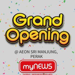 myNEWS AEON Sri Manjung Grand Opening Promotion: Enjoy FREE Items & Items As Low As RM1 from 16 Nov 2023 until 29 Nov 2023