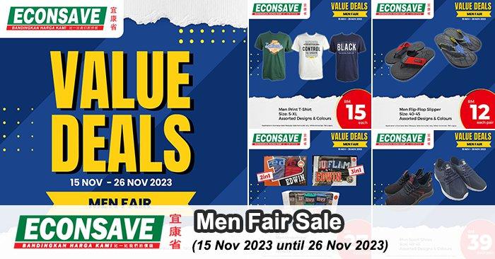 Econsave Men Fair Sale from 15 Nov 2023 until 26 Nov 2023