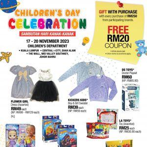 SOGO Children's Day Sale from 17 Nov 2023 until 20 Nov 2023