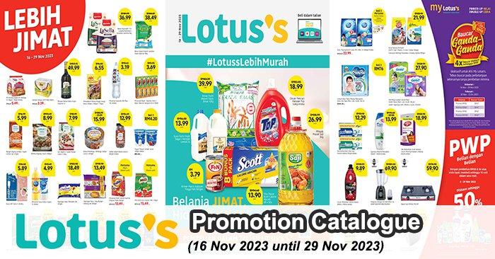 Lotus's Promotion Catalogue from 16 Nov 2023 until 29 Nov 2023