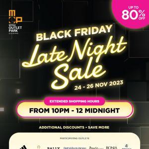Mitsui Outlet Park Black Friday Late Night Sale from 24 Nov 2023 until 26 Nov 2023