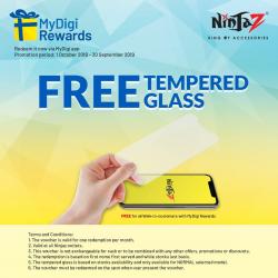 Ninjaz FREE Tempered Glass (1 October 2018 - 30 September 2019)
