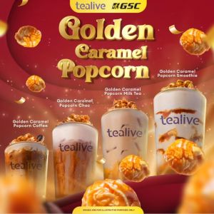 Tealive x GSC Golden Caramel Popcorn: A Flavorful Cinematic Experience