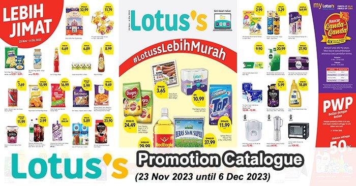Lotus's Promotion Catalogue from 23 Nov 2023 until 6 Dec 2023