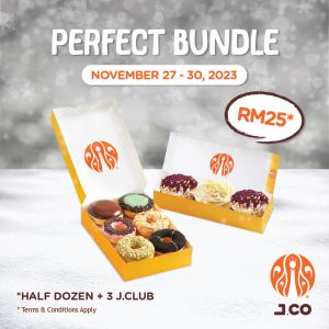 JCO Perfect Bundle: Half Dozen + 3 J.Clubs for only RM25