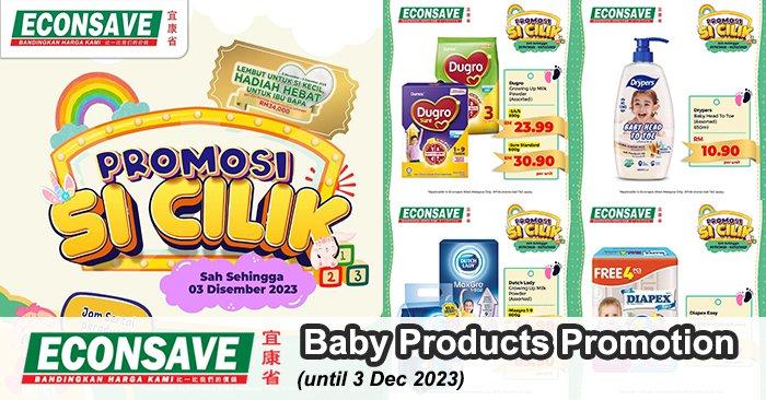 Econsave Baby Products Promotion until 3 Dec 2023