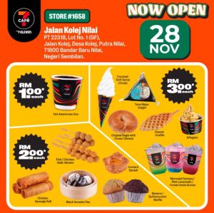 7-Eleven 7CAFe Bandar Baru Nilai Opening Promotion