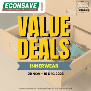 Econsave Innerwear Sale (29 Nov 2023 - 10 Dec 2023)