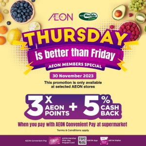 AEON Thursday Promotion (30 Nov 2023)
