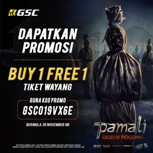 GSC Pamali Dusun Pocong Buy 1 FREE 1 Promotion