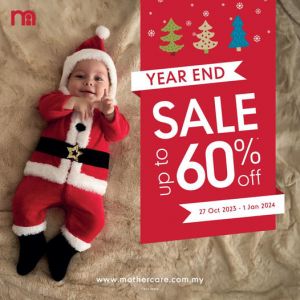 Mothercare Year End Sale Up To 60% OFF (until 1 Jan 2024)