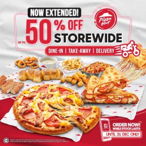 Pizza Hut December Promotion: Savor Up to 50% Off on Pizzas, Melts & More