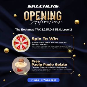 Skechers The Exchange TRX Opening Extravaganza: Snap, Win, and Indulge in Free Treats