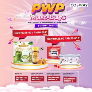 Cosway PWP Must-Buys Promotion (01 Dec 2023 - 14 Dec 2023)