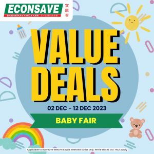 Econsave Baby Fair Sale (2 Dec 2023 - 12 Dec 2023)
